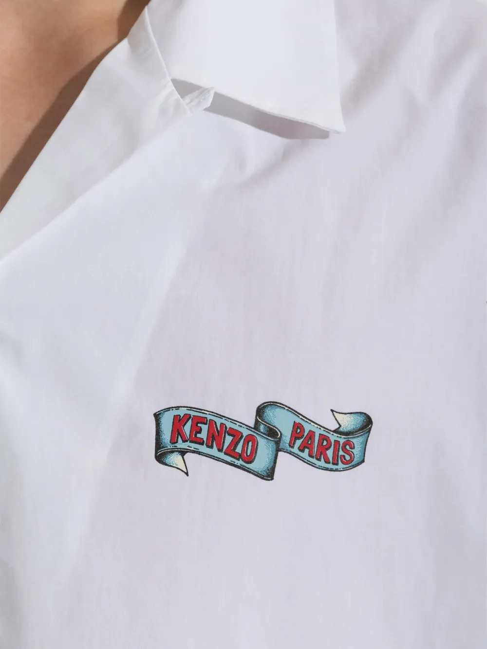 Kenzo Men Short-Sleeved Shirt With Tiger Print KENZO