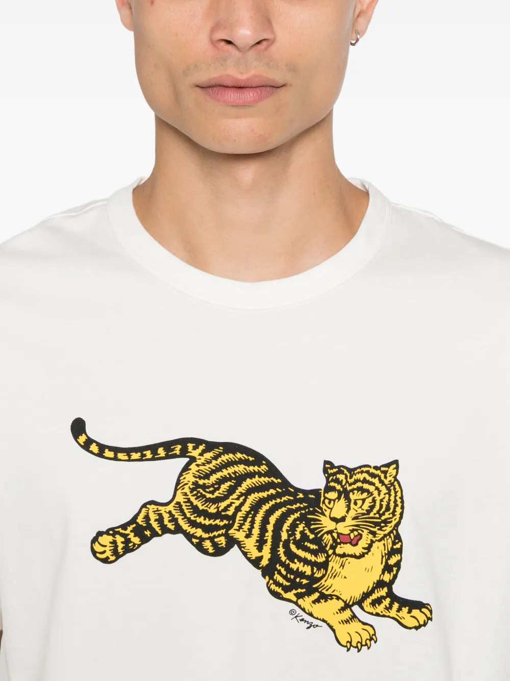 Kenzo Men Tiger-Print T-Shirt KENZO