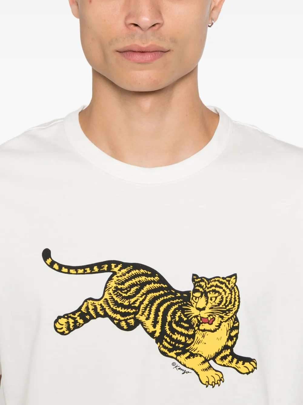 Kenzo Men Tiger-Print T-Shirt KENZO