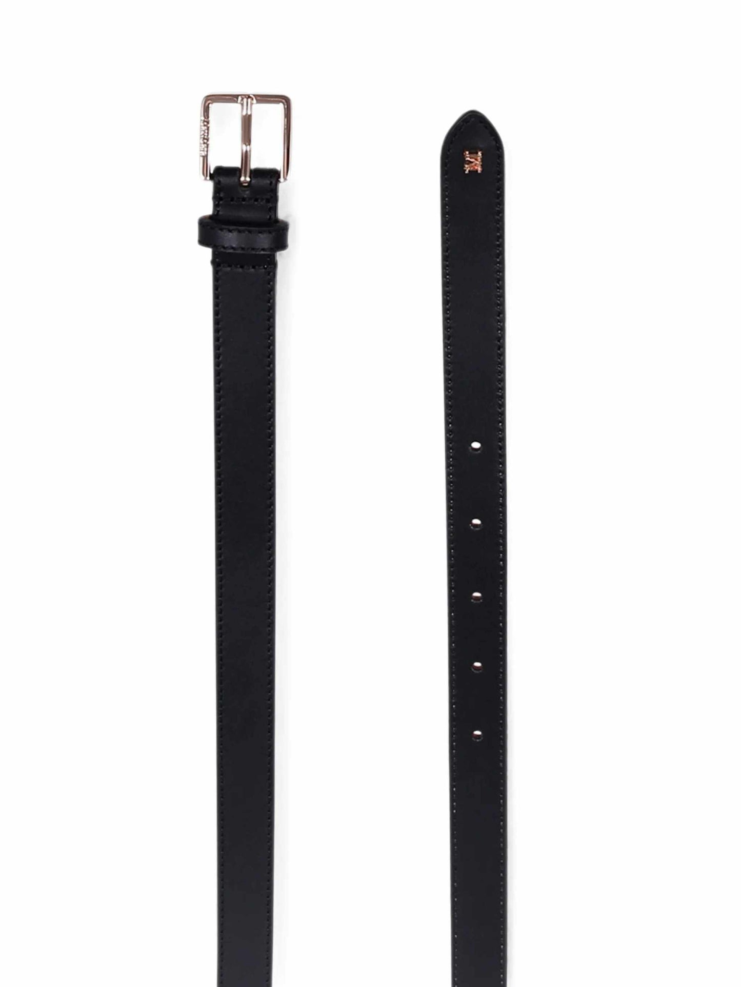 Max Mara Women Leather Belt With Logo Plaque MAX MARA