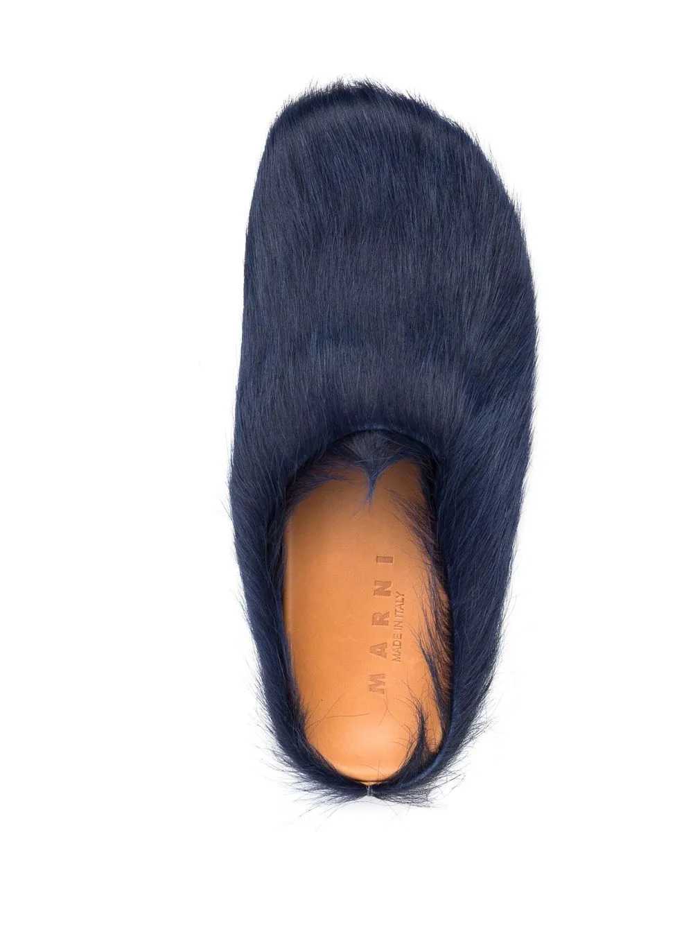 Marni Men Fussbett Calf-Hair Sabot Slippers MARNI