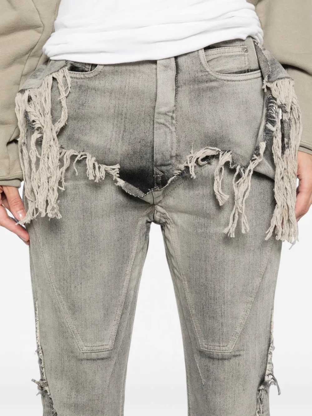 Rick Owens Drkshdw Women Fringed Flared Jeans RICK OWENS
