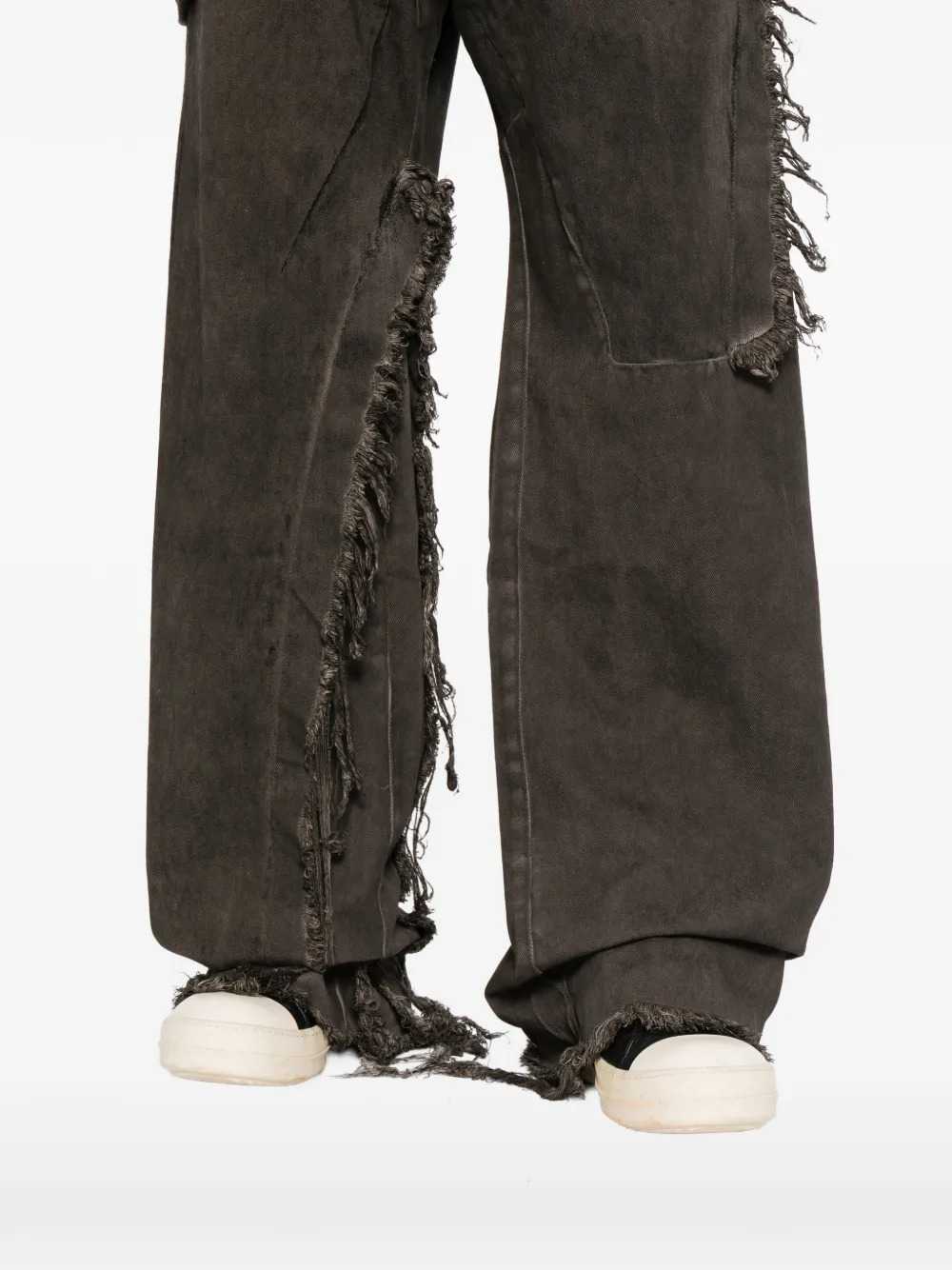 Rick Owens Drkshdw Men Distressed Wide-Leg Jeans RICK OWENS