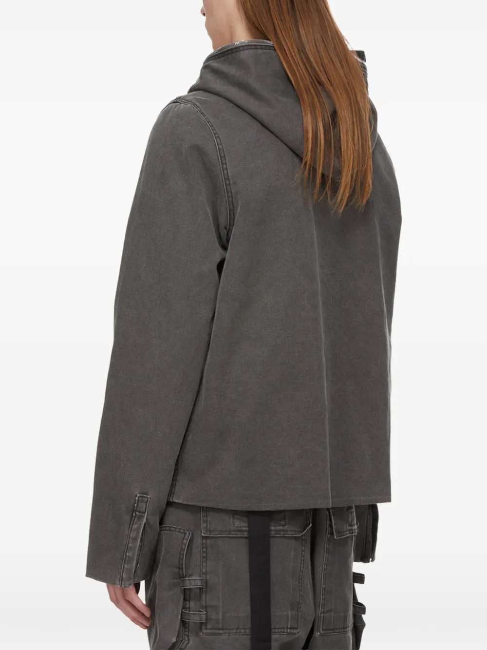 Rick Owens Drkshdw Men Hooded Zip-Up Jacket RICK OWENS