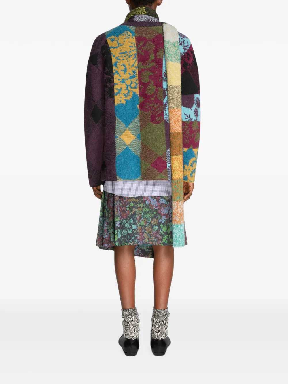 Dries Van Noten Men Patchwork Wool Sweater DRIES VAN NOTEN
