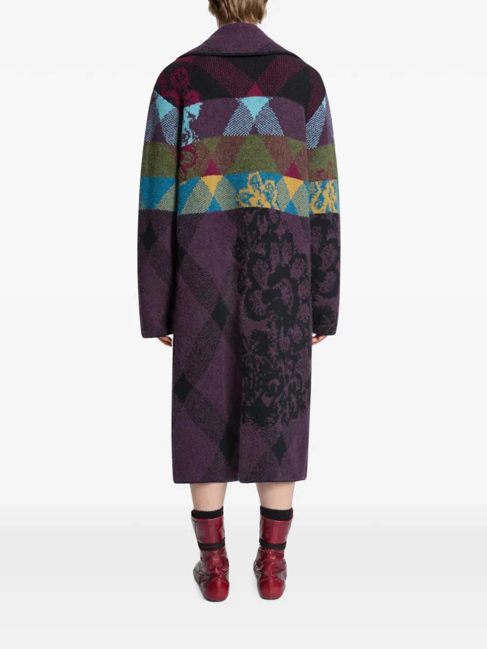 Dries Van Noten Men Patchwork Wool Cardigan DRIES VAN NOTEN
