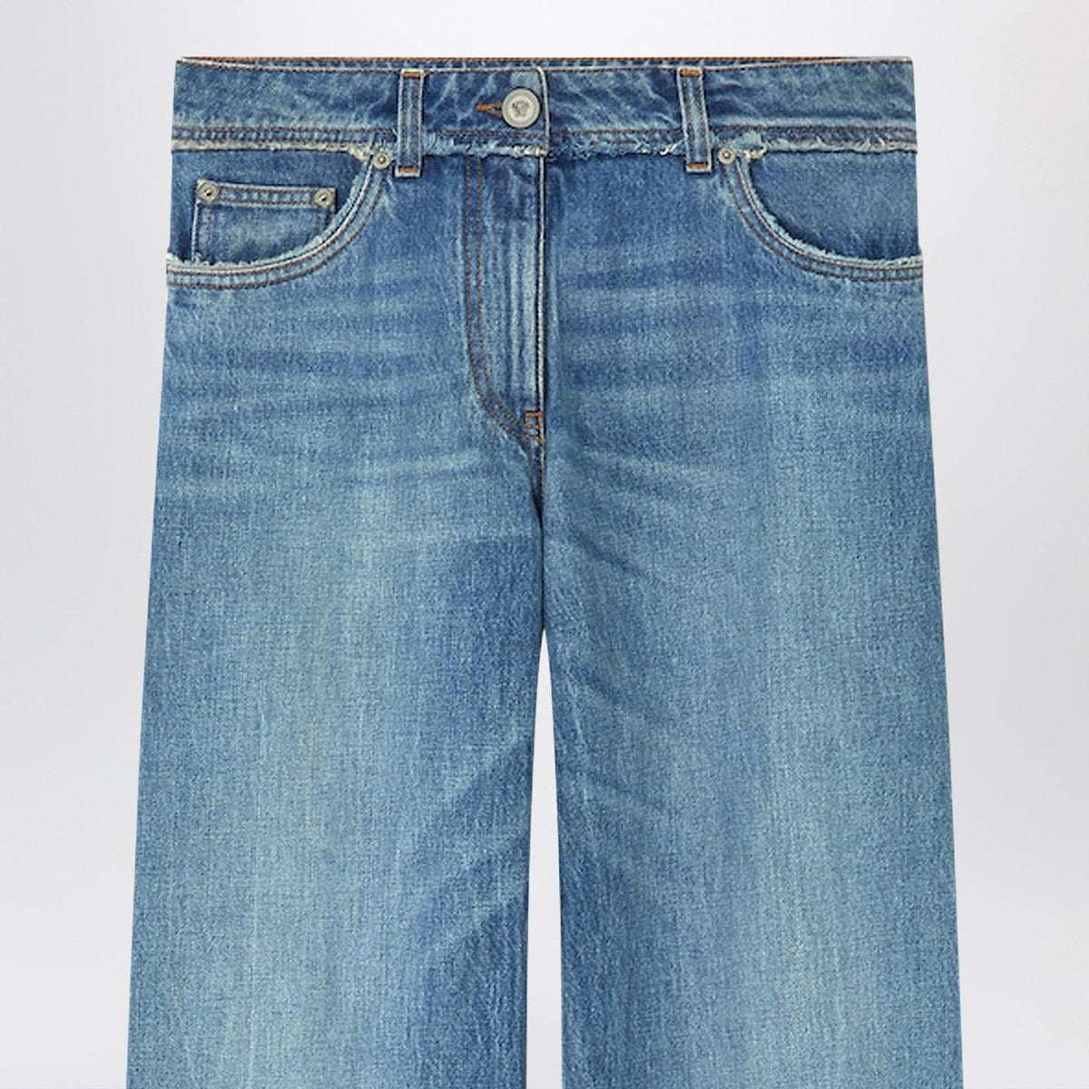 Versace Medium Blue Boyfriend Jeans Women VERSACE