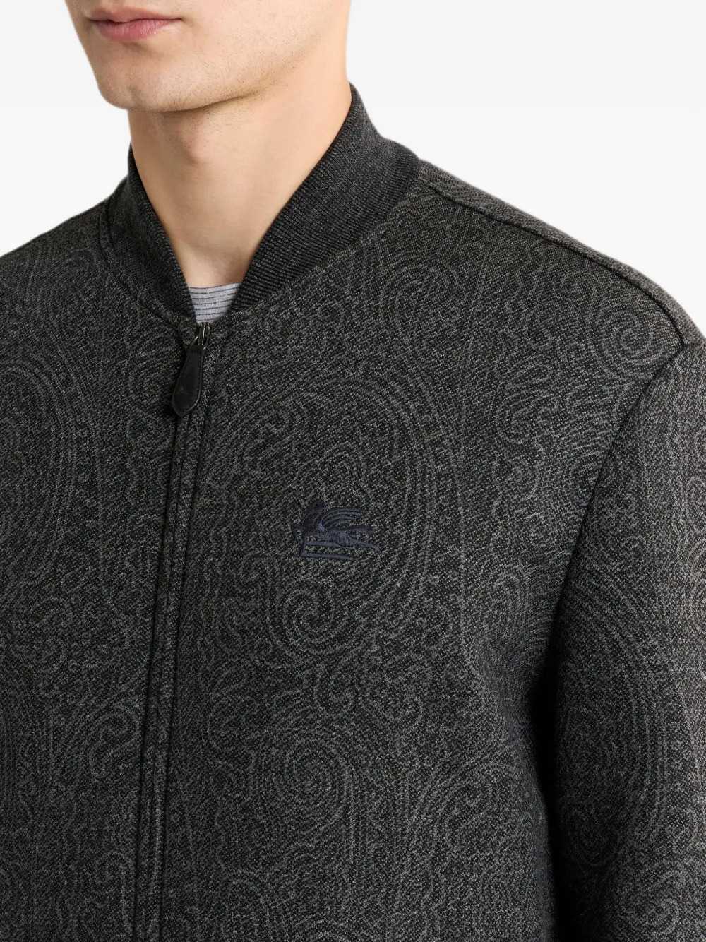 Etro Men Jacquard Bomber Jacket With Arnica Motif ETRO