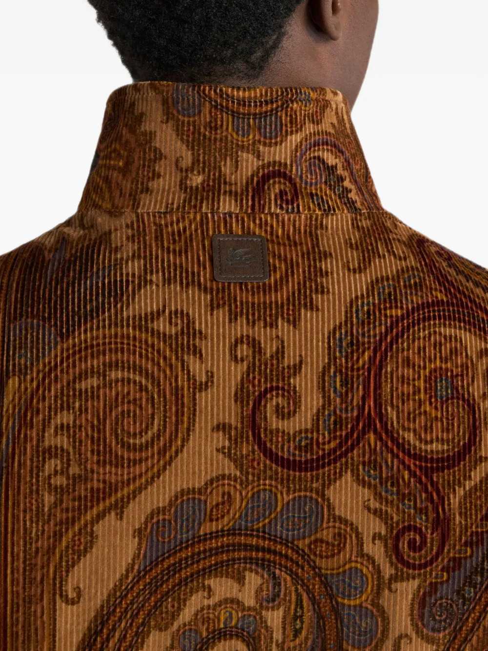 Etro Men Cotton Corduroy Jacket With Paisley Print ETRO