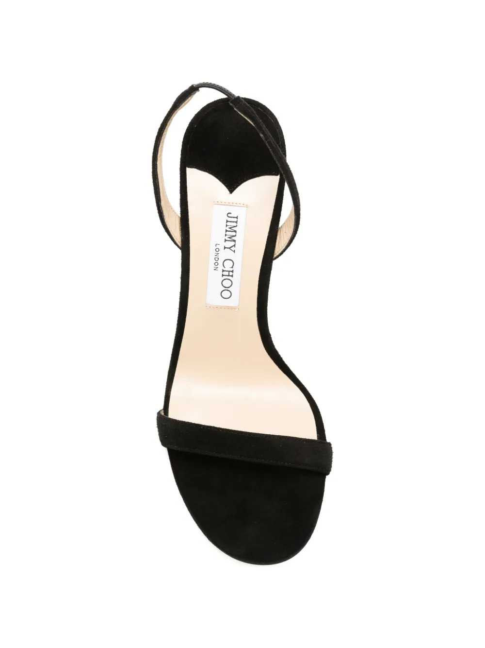 Jimmy Choo Women Jenn 100 Black Suede Sandals JIMMY CHOO