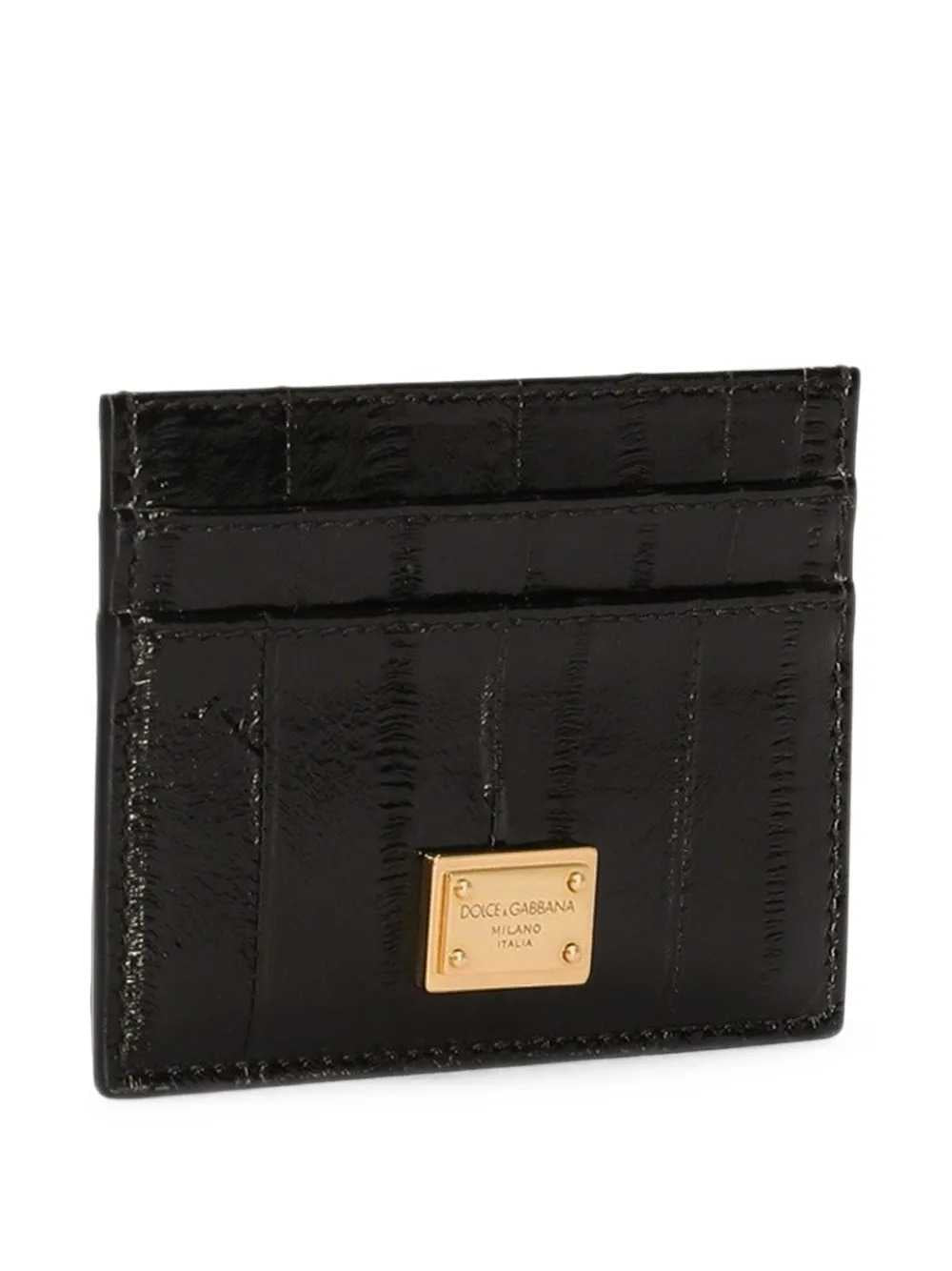 Dolce & Gabbana Women Eel Skin Card Holder DOLCE & GABBANA