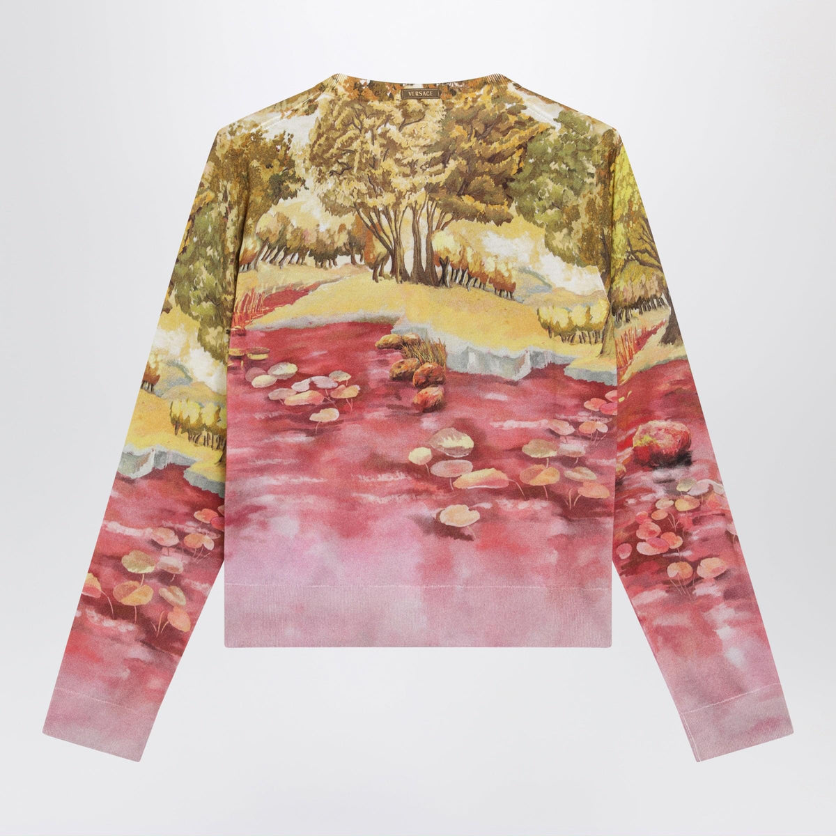 Versace Printed Silk Knit Cardigan Women VERSACE