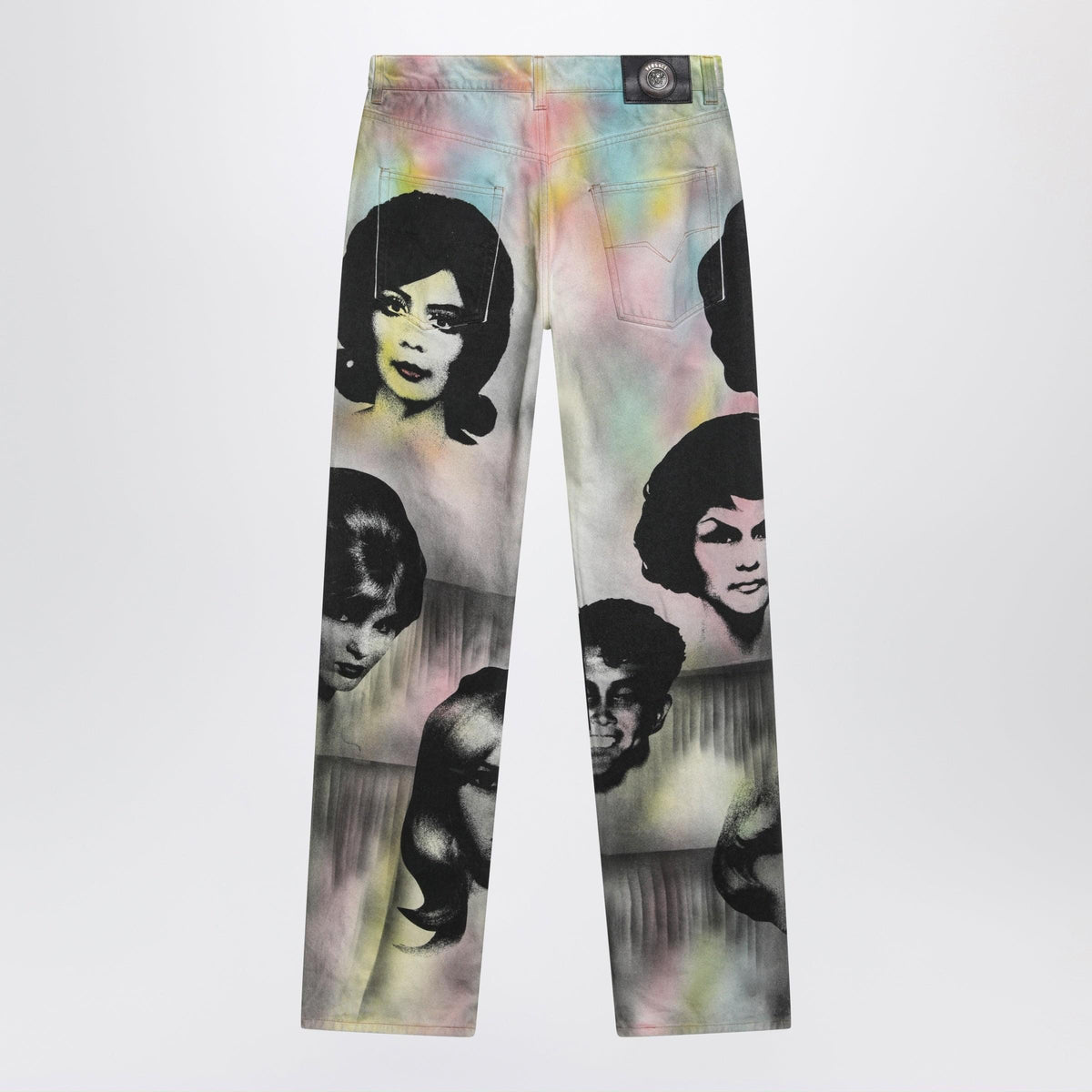 Versace Straight Jeans With The Party Print Men VERSACE