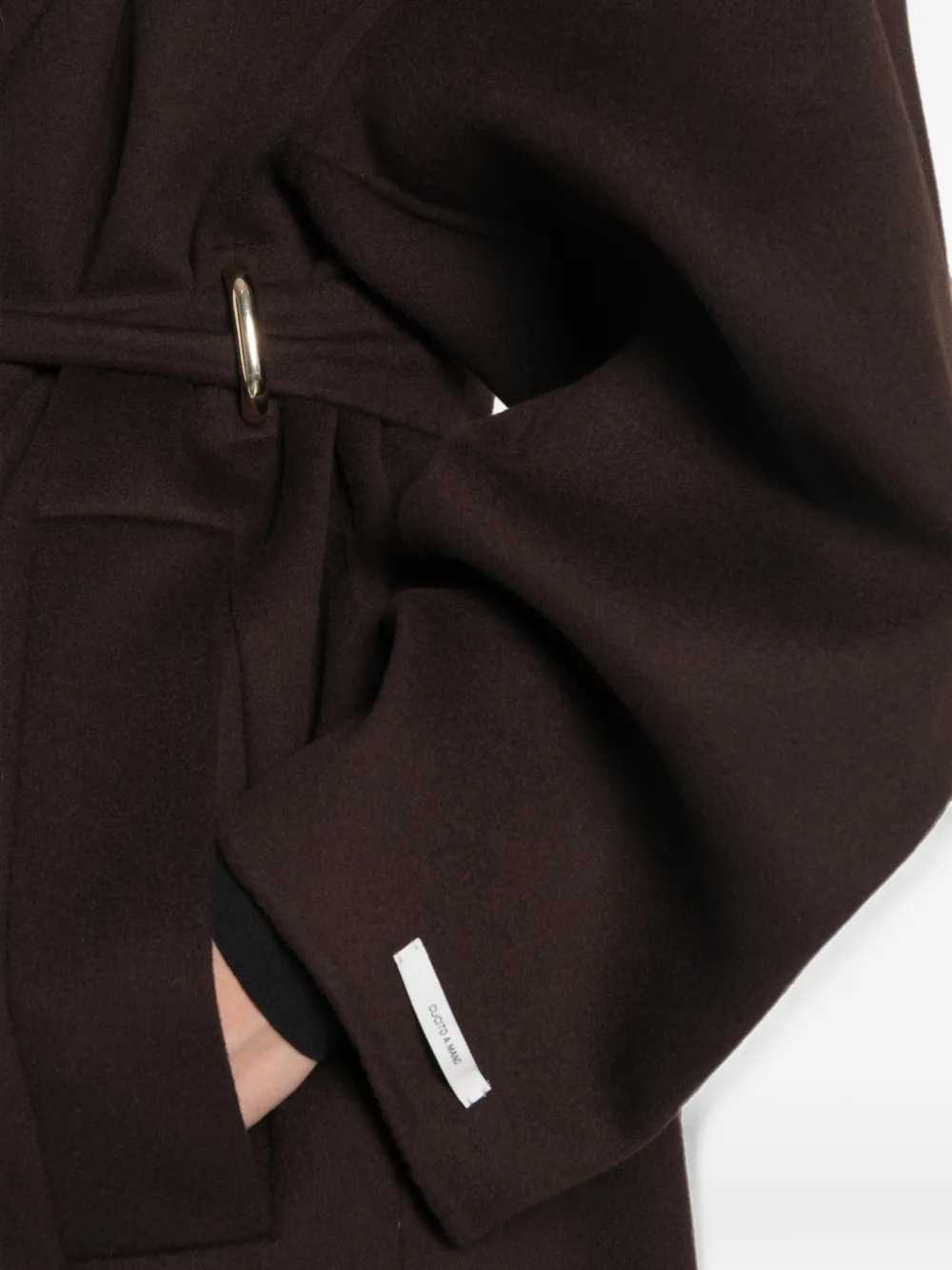 Sportmax Women Hooded Belted Coat SPORTMAX