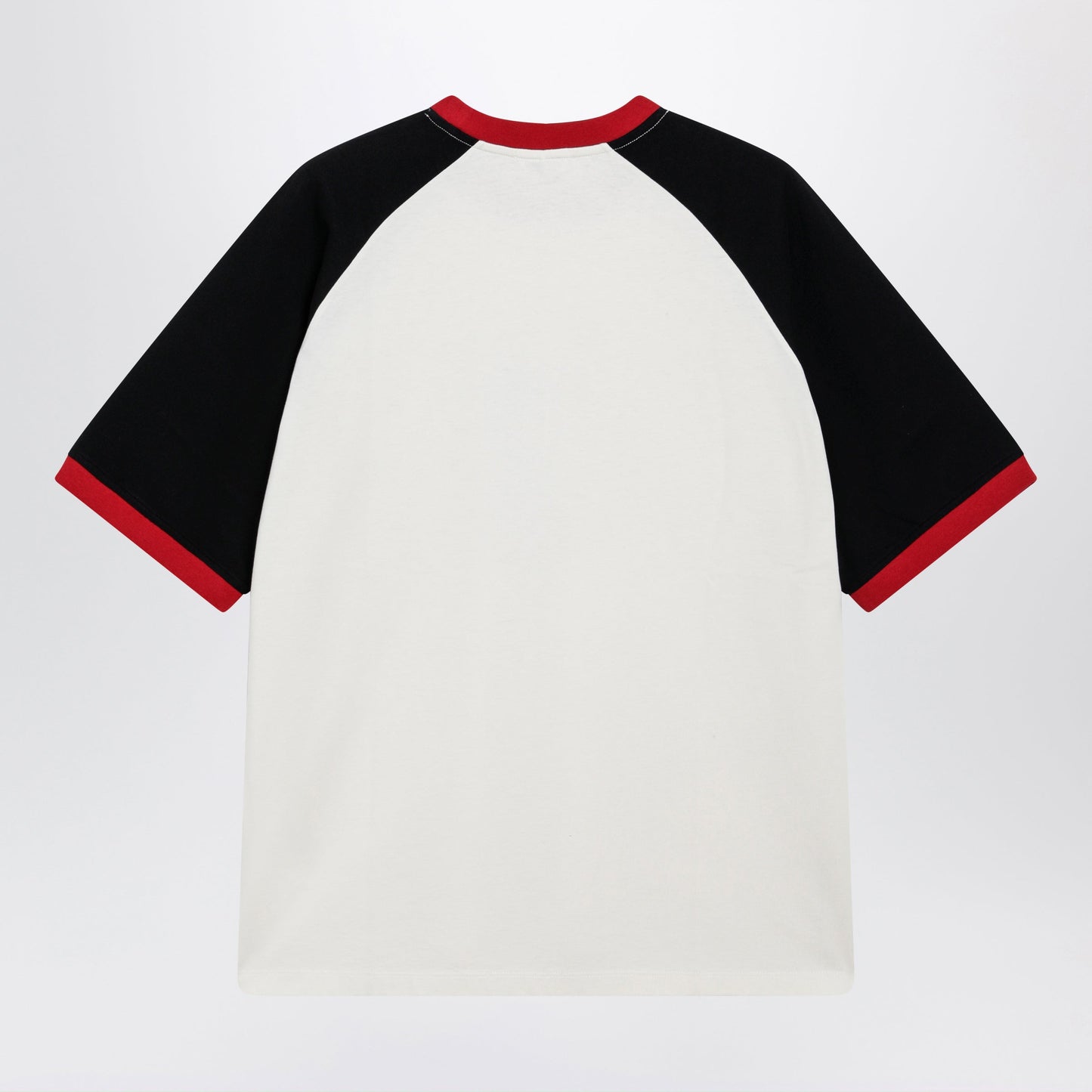 Versace White/Black Cotton T-Shirt With Medusa Print Men VERSACE