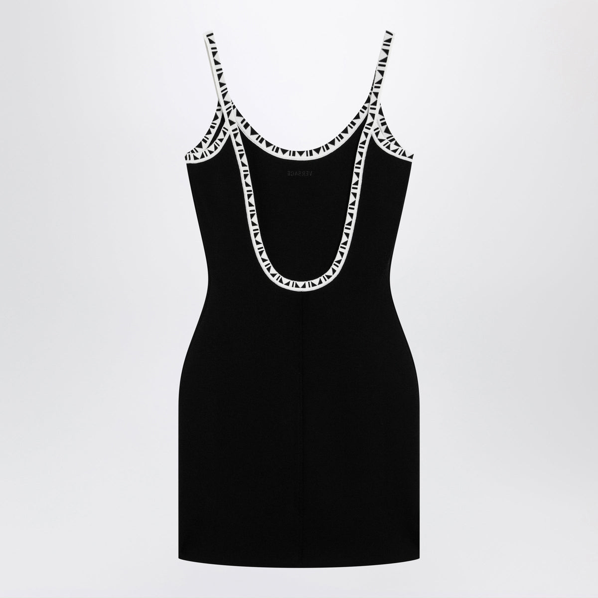 Versace Black Stretch Viscose Mini Dress Women VERSACE