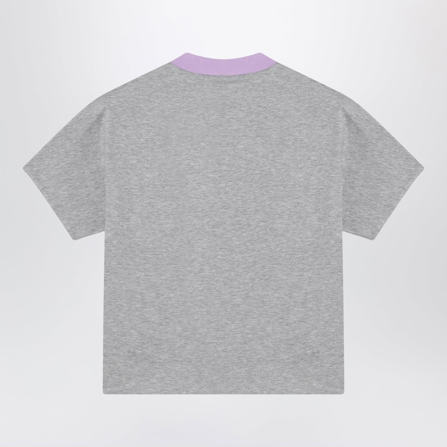 Versace Reversible Grey/Lilac Cotton Jersey T-Shirt Women VERSACE