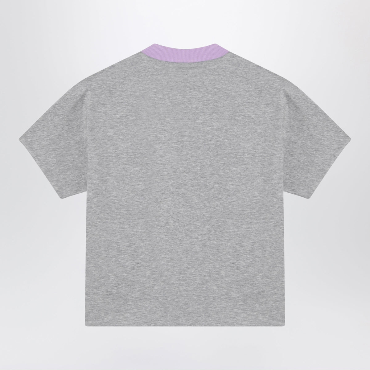 Versace Reversible Grey/Lilac Cotton Jersey T-Shirt Women VERSACE