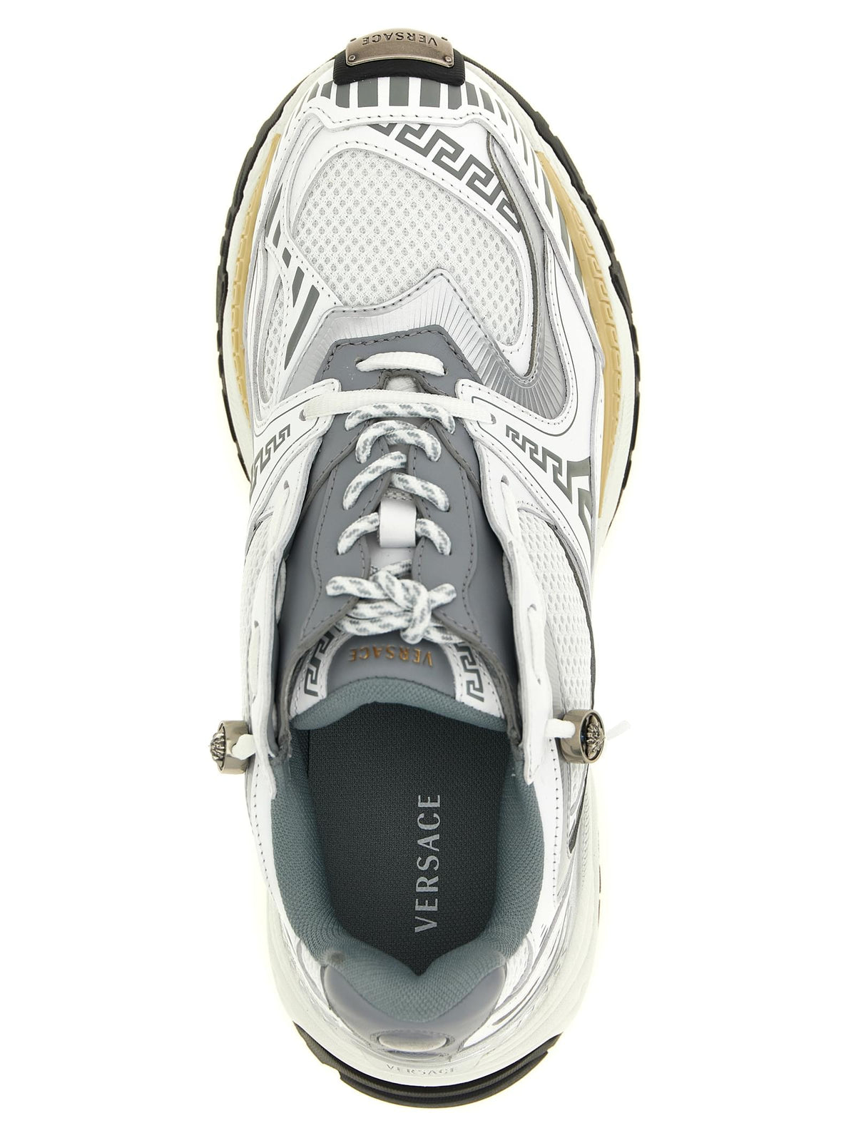Versace Men 'Icaro' Mesh And Leather Fabric Sneakers VERSACE