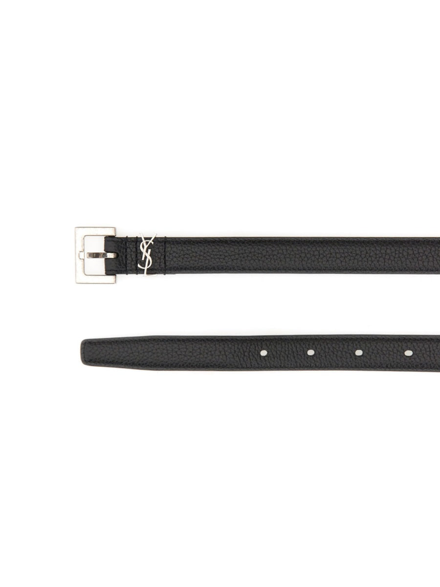 Saint Laurent Men Cintura Sottile "Cassandre" SAINT LAURENT