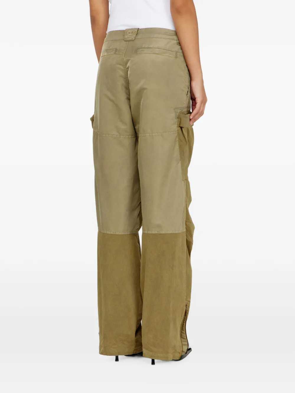 Diesel Women Cotton And Nylon Cargo Pants DIESEL