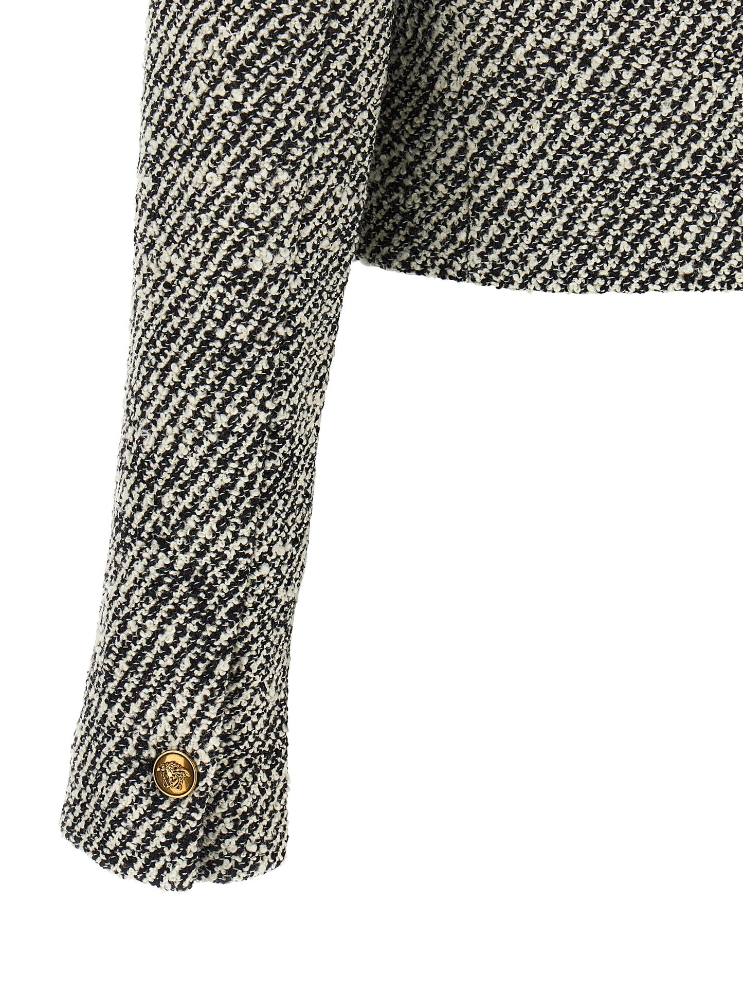 Versace Women Bouclé Wool Blend Blouson Jacket VERSACE