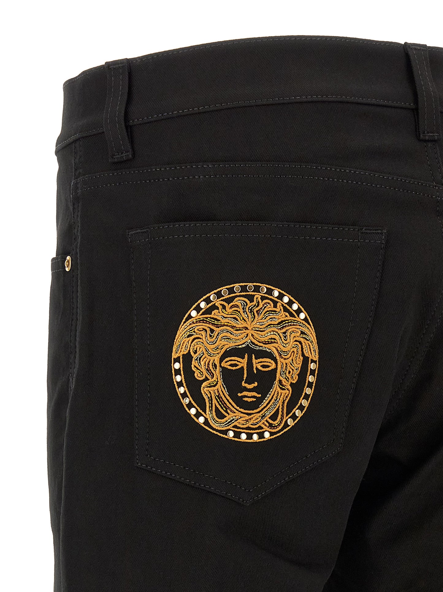 Versace Men Medusa Embroidery Jeans VERSACE