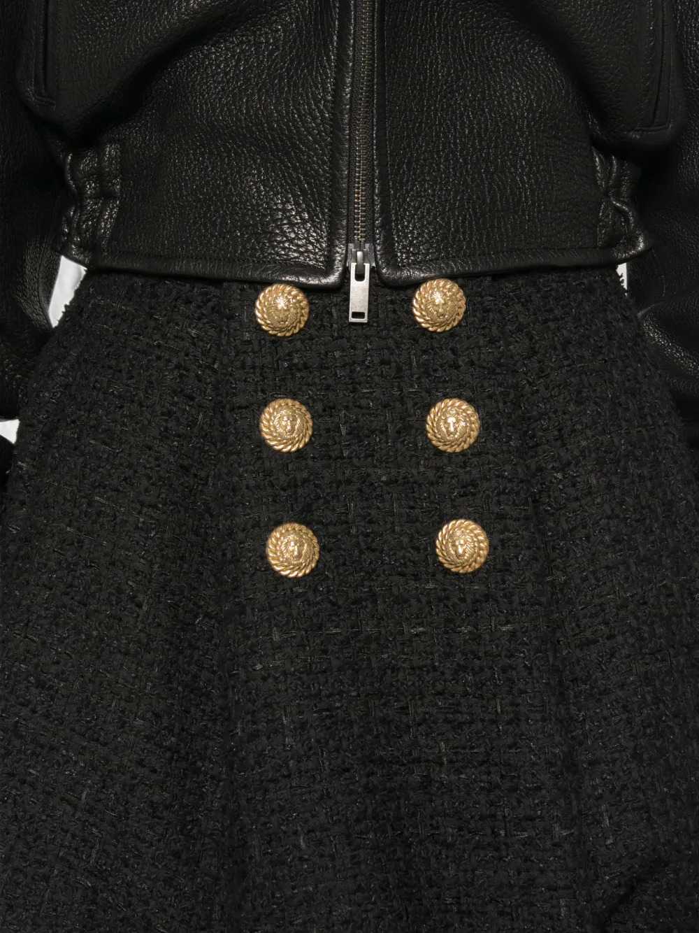 Balmain Women Flared Tweed Skirt BALMAIN