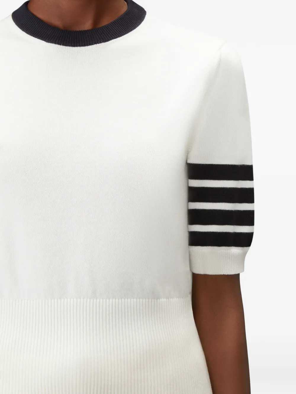Thom Browne Women Hector Jersey T-Shirt With 4-Bar Detail THOM BROWNE