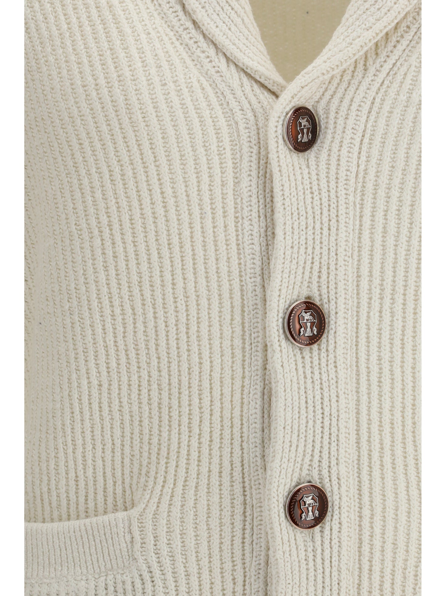 Brunello Cucinelli Men Ribbed Cardigan BRUNELLO CUCINELLI