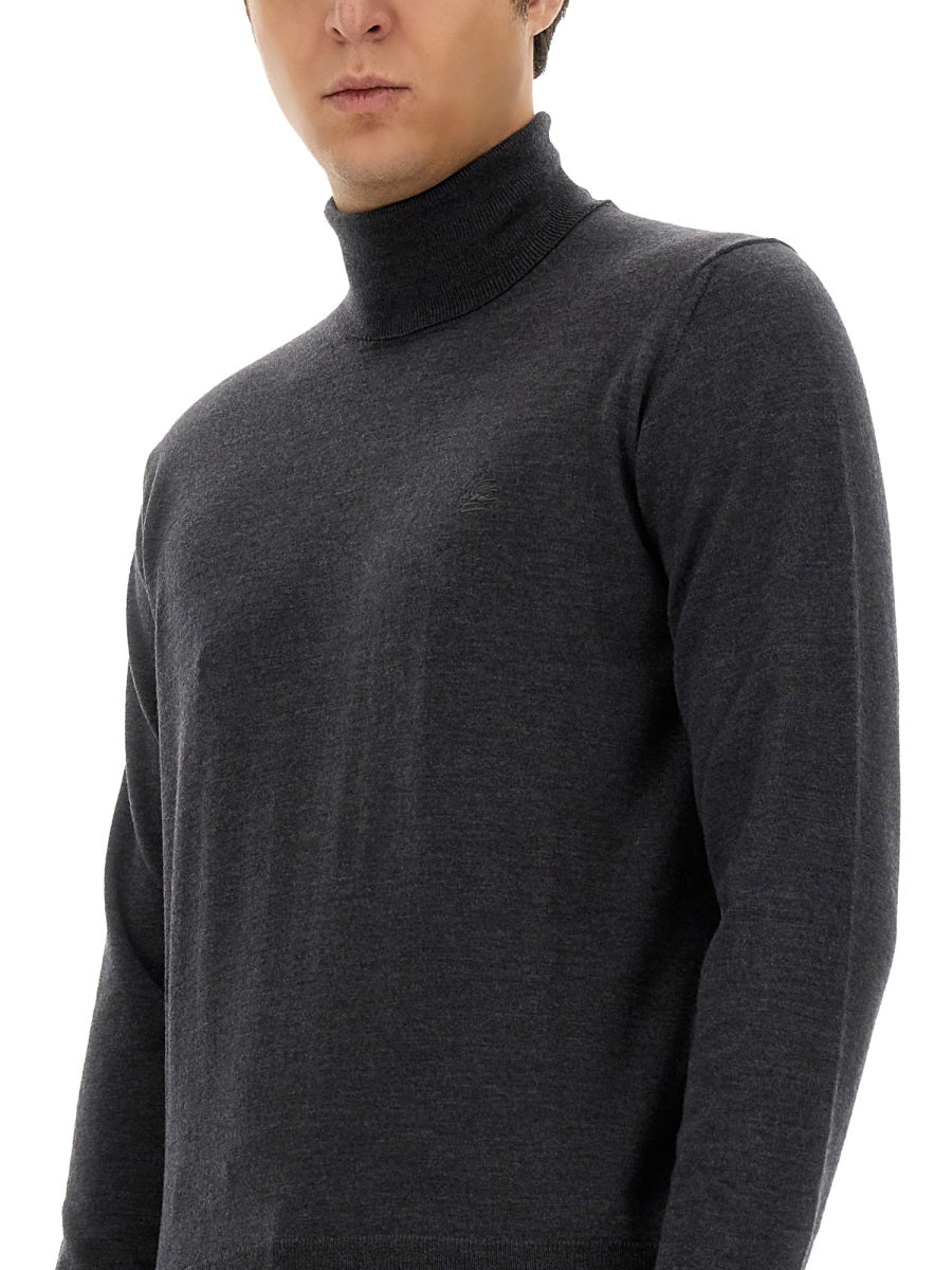 Etro Men Turtleneck With Embroidery ETRO