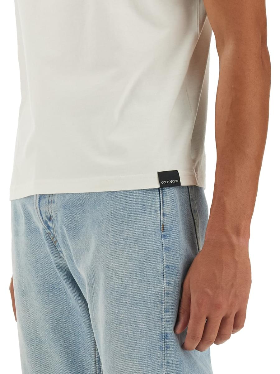 Courreges Men T-Shirt With Logo COURREGES