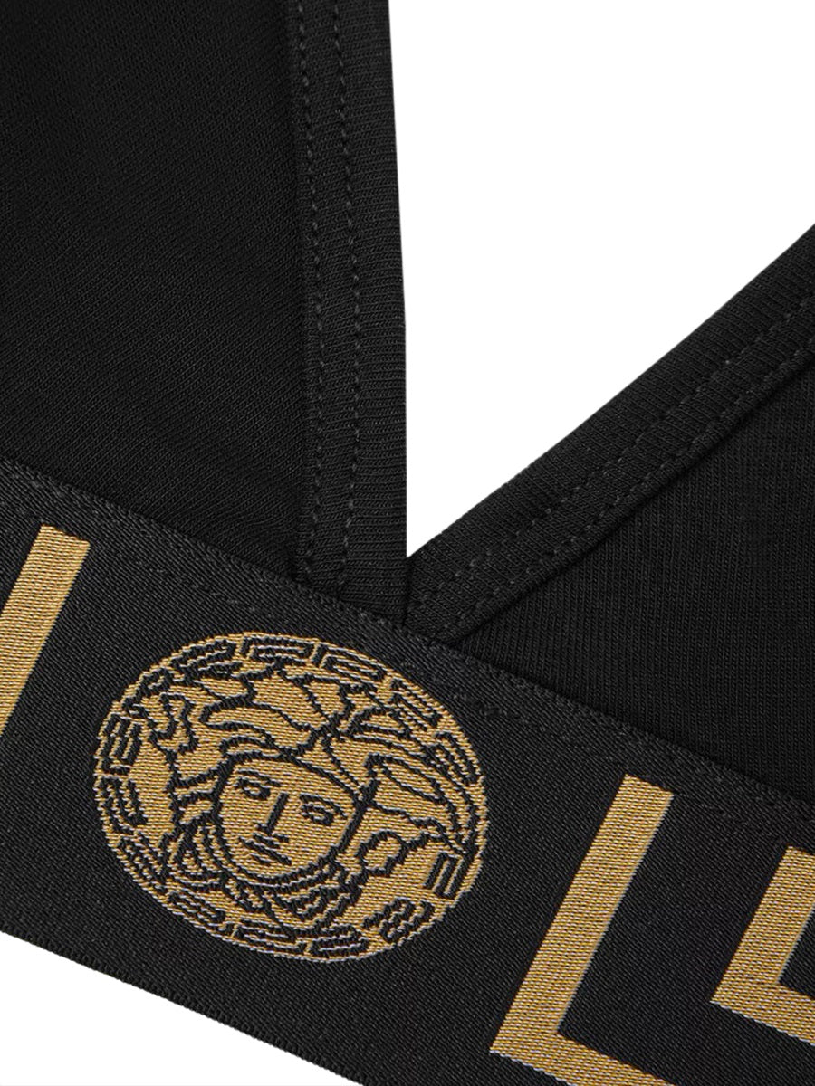 Versace Women Cotton Jersey Triangle Bralette VERSACE
