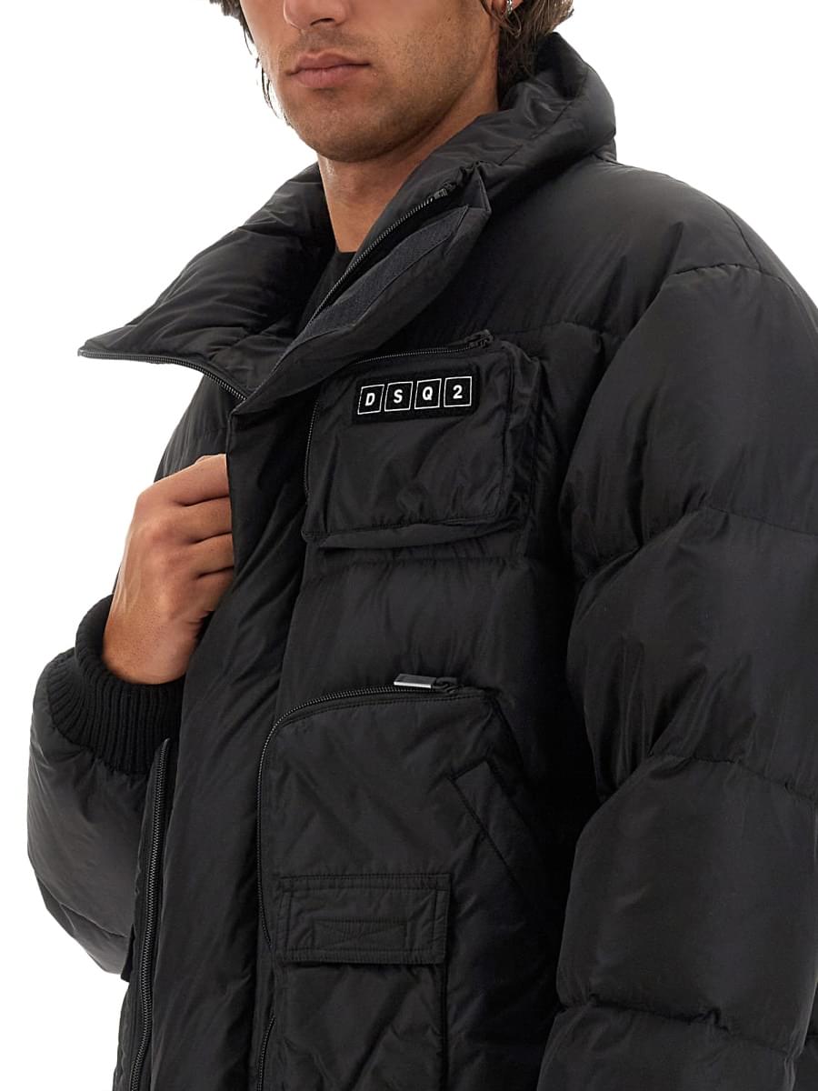 Dsquared Men Down Jacket With Logo DSQUARED2