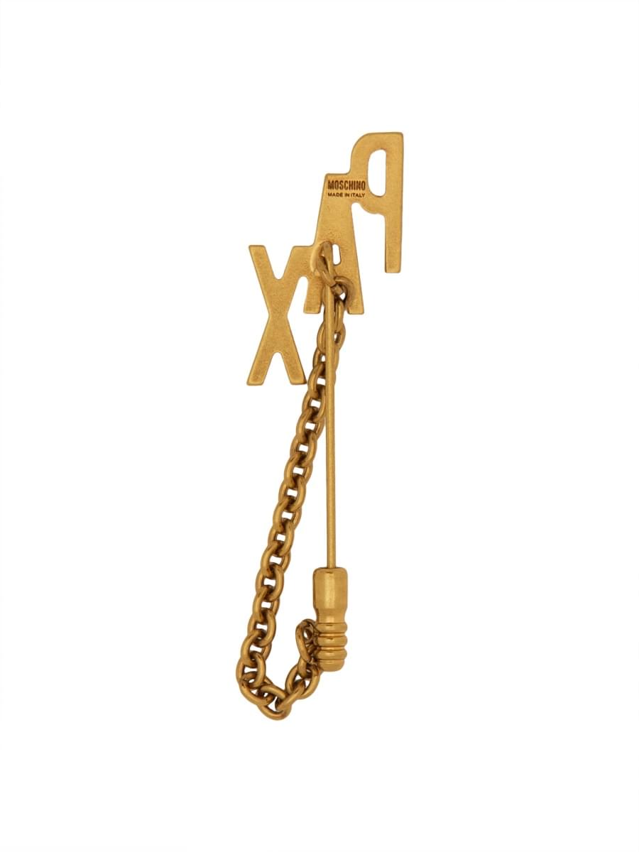 Moschino Women Brooch With Chain Pax MOSCHINO