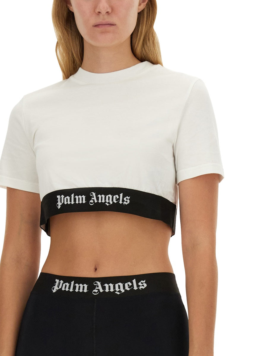 Palm Angels Women T-Shirt With Logo PALM ANGELS