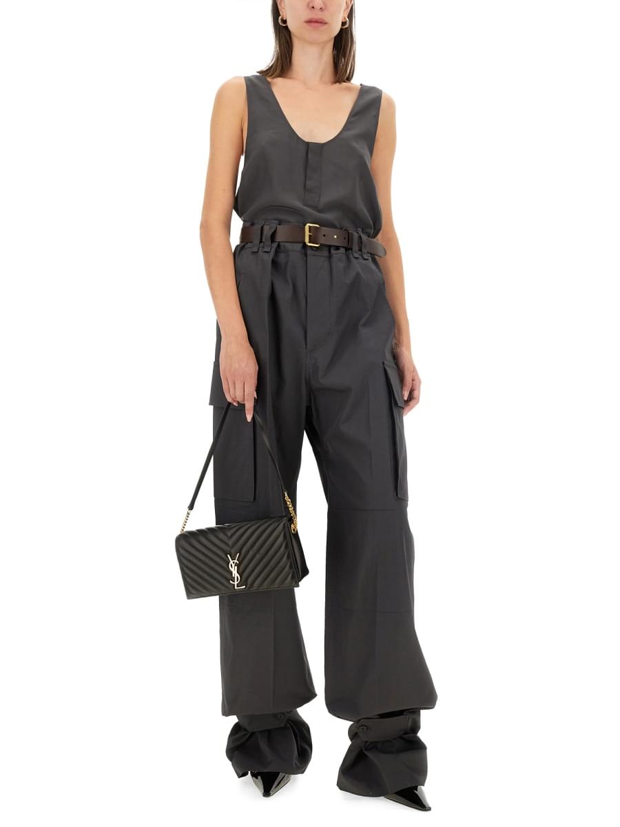 Saint Laurent Women Tank Top "Henley" SAINT LAURENT