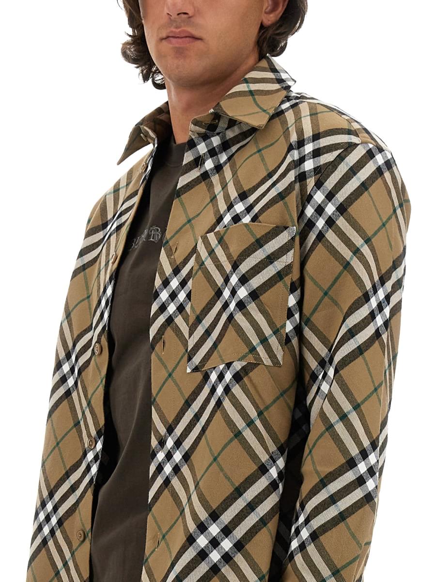 Burberry Men Shirt With Check Pattern BURBERRY