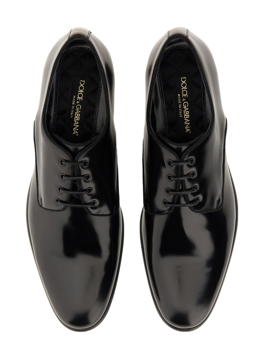 Dolce & Gabbana Men Leather Derby. DOLCE & GABBANA