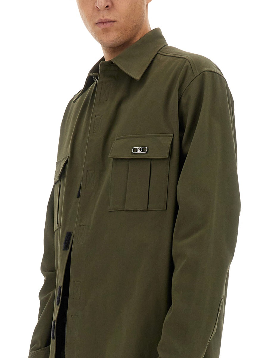 Dolce & Gabbana Men Shirt With Pockets DOLCE & GABBANA