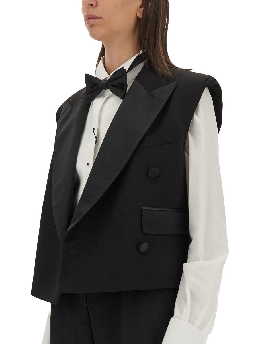 Dolce & Gabbana Women Double-Breasted Sleeveless Jacket DOLCE & GABBANA