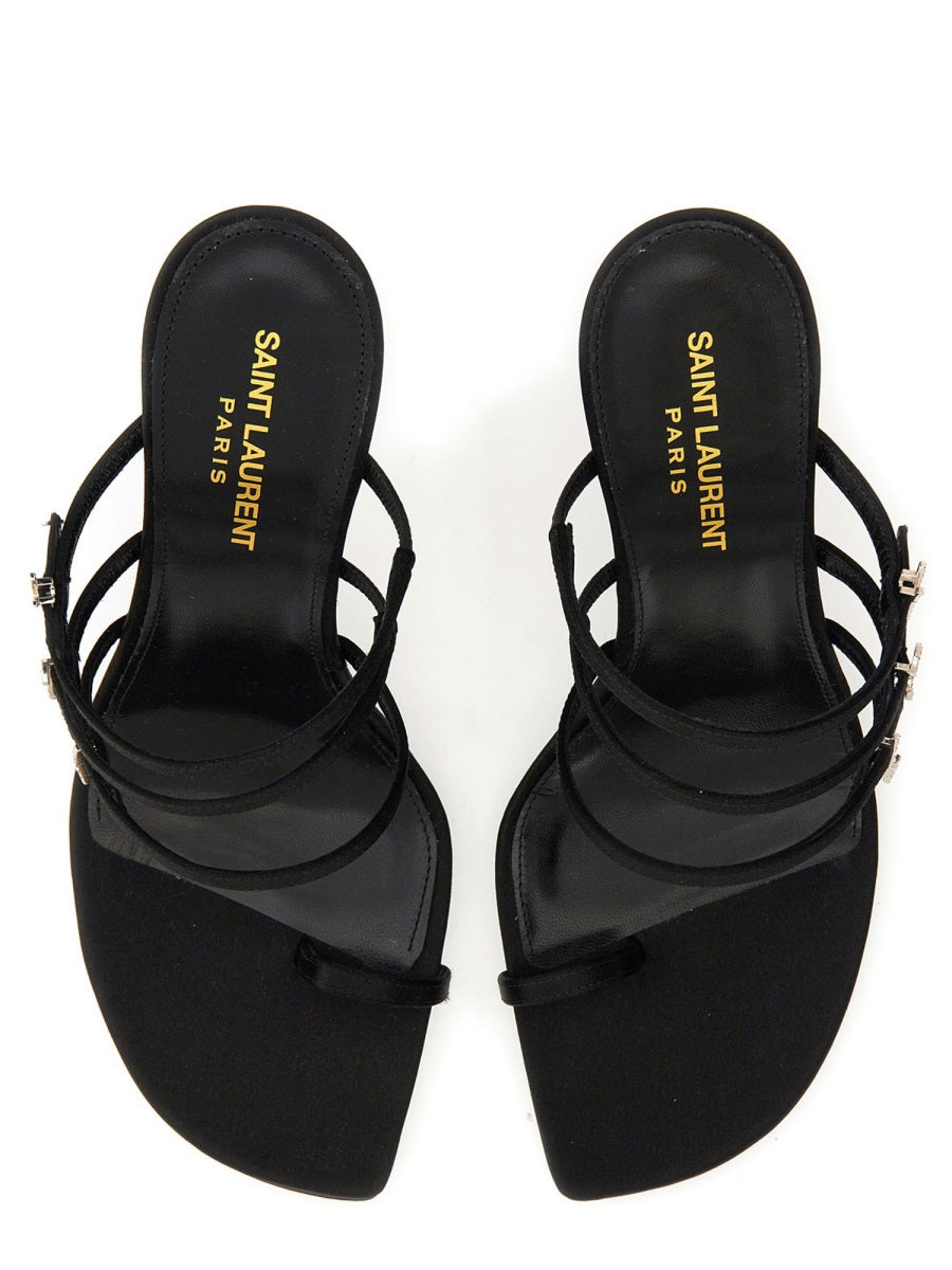 Saint Laurent Women Leather Sandal SAINT LAURENT