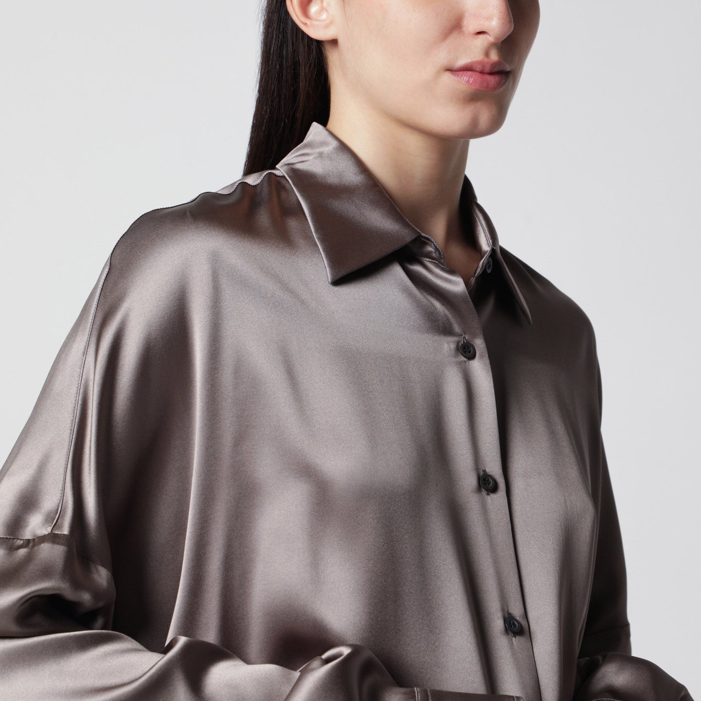 Dries Van Noten Shirt Taupe Color In Silk Women DRIES VAN NOTEN