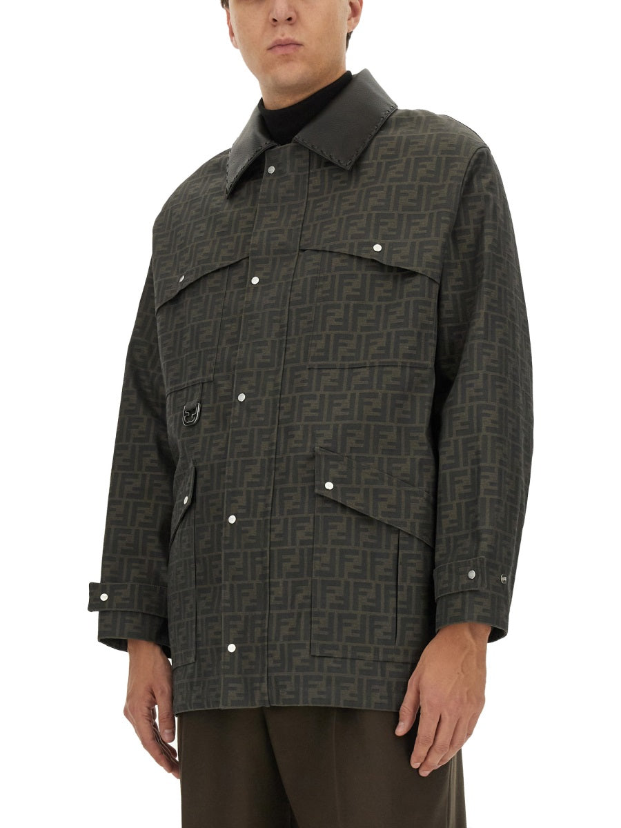 Fendi Men Blouson In Jacquard "Ff" FENDI