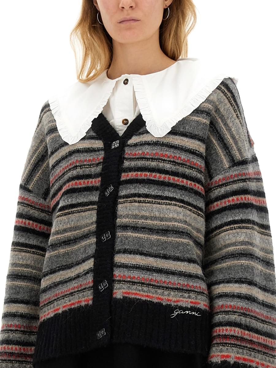 Ganni Women Boxy Fit Cardigan GANNI