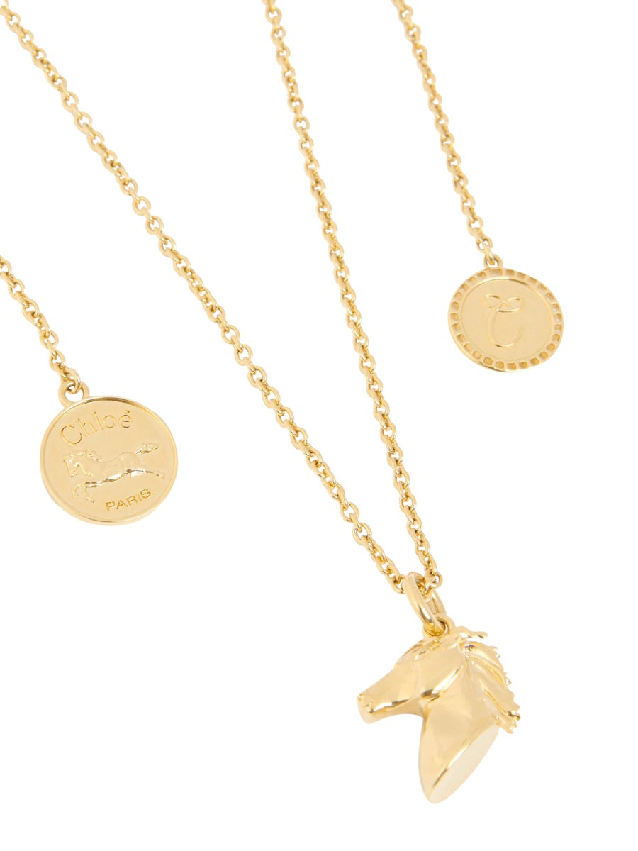 Chloé Women Collana In Ottone CHLOE