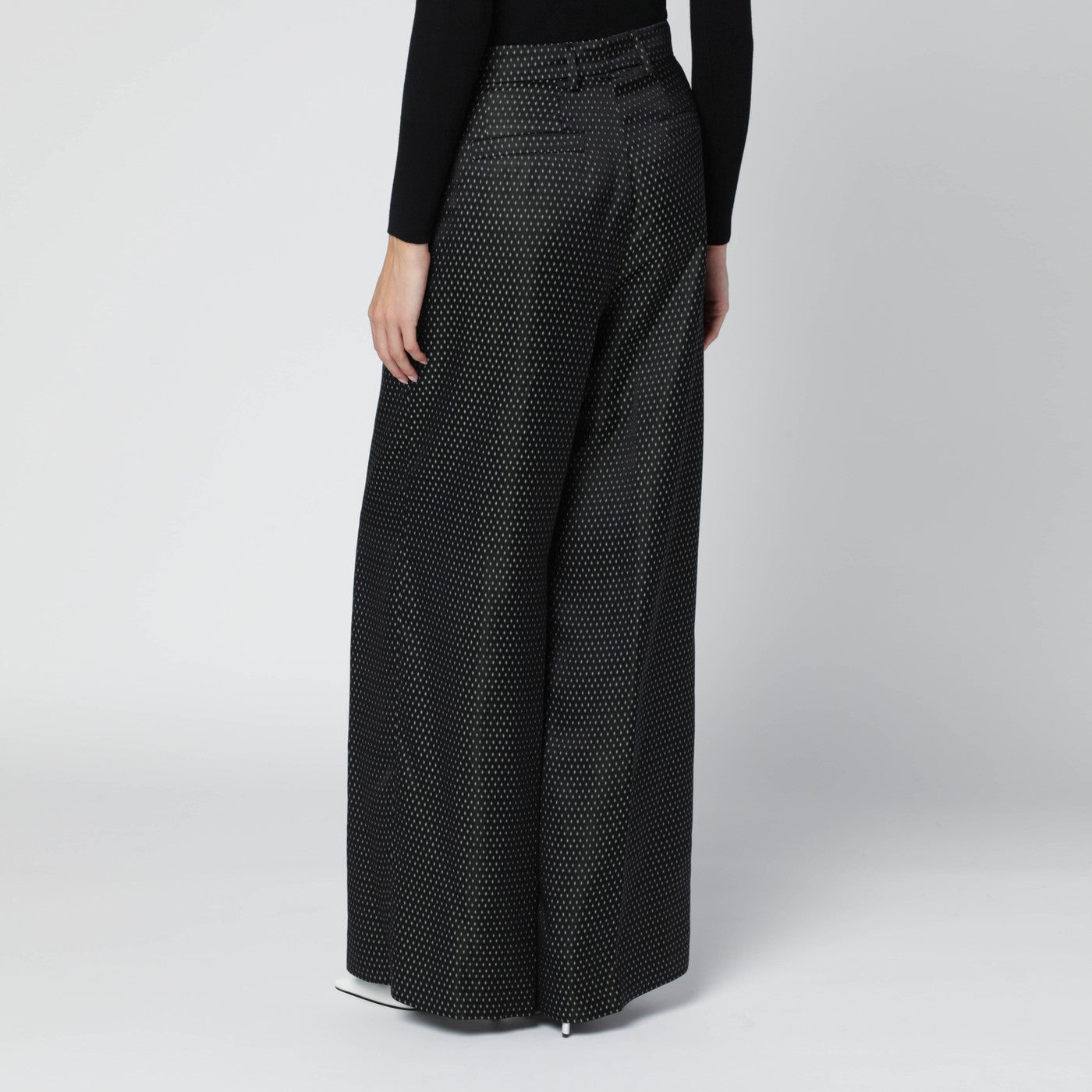 Dries Van Noten Black Jacquard Trousers Women DRIES VAN NOTEN