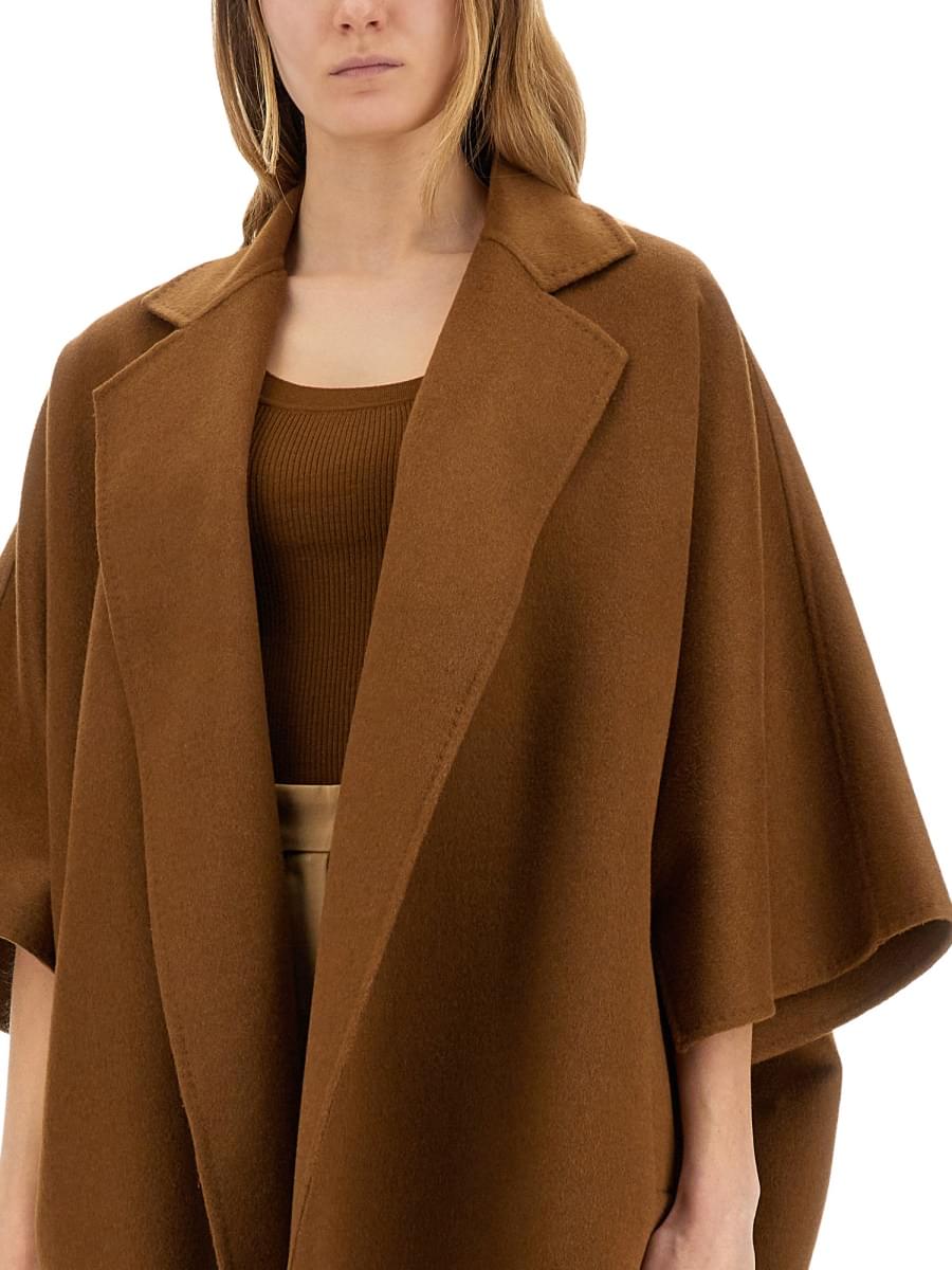 Max Mara Women Camel Drap Cape Coat MAX MARA