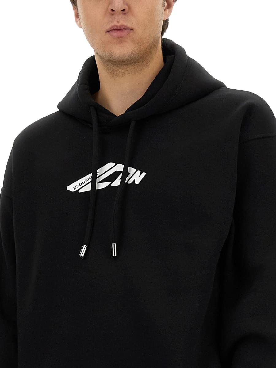 Dsquared Men Sweatshirt With Logo Print DSQUARED2