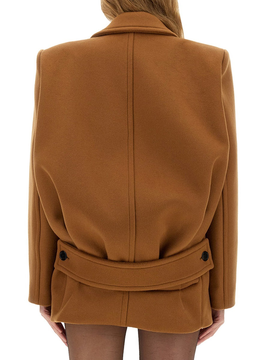 Saint Laurent Women Short Wool Coat SAINT LAURENT